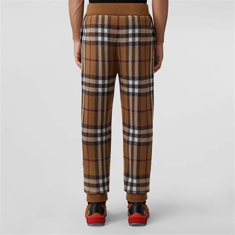 burberry grey tartan pants|Burberry jogging pants.